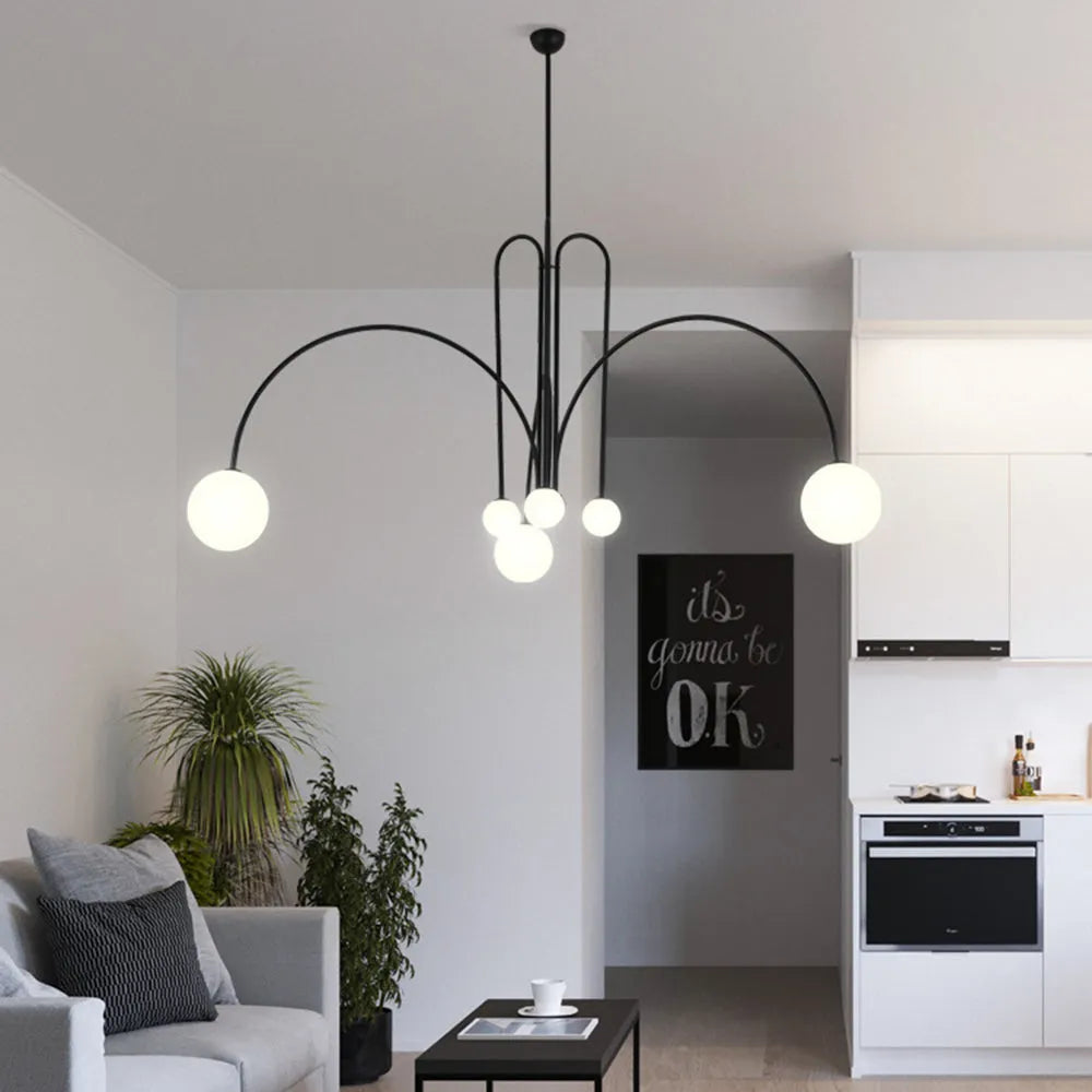 Arvyn Pendant Light Double Layer Glass Bubble