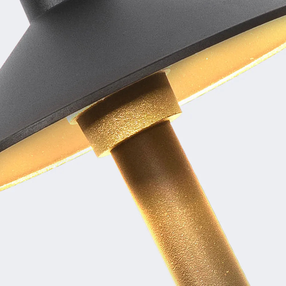 Dorvenia Outdoor Path Light Contemporary Cap-Shaped Black