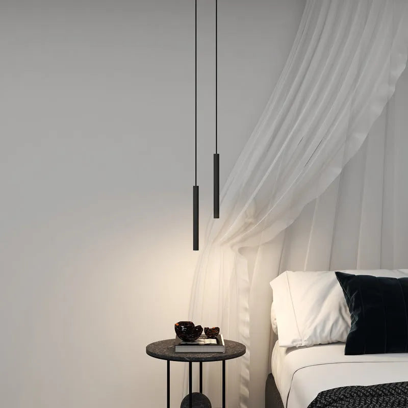 Selvor Pendant Light Minimalist Linear Black