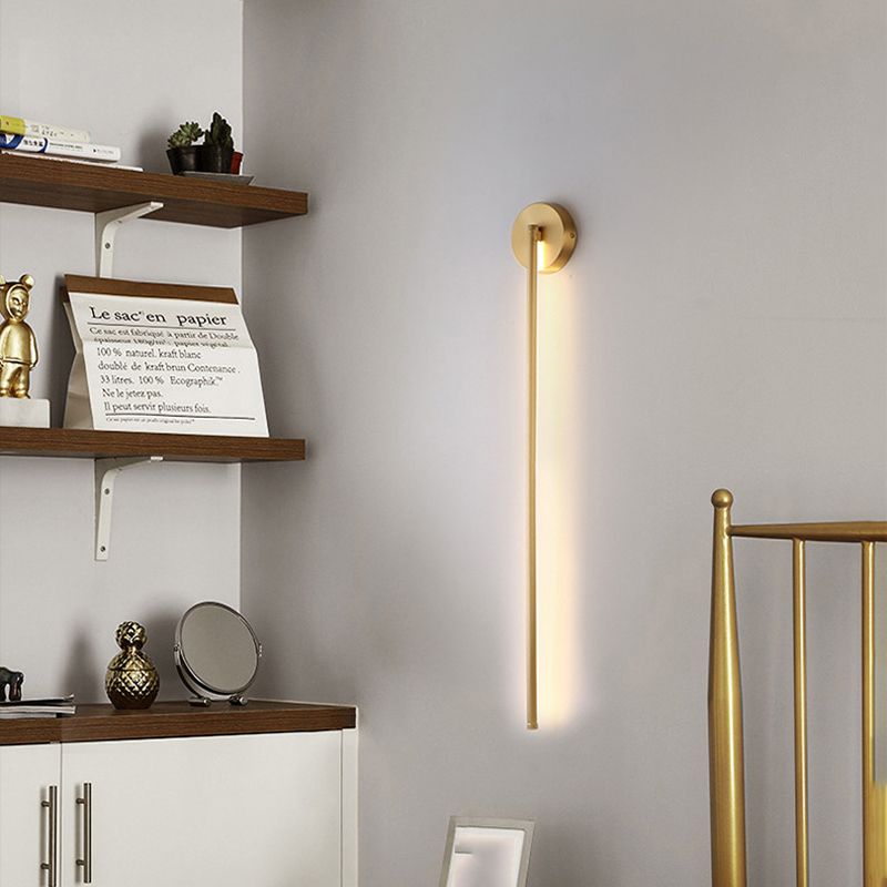 Dorina Wall Lamp Modern Linear &Silica Gel Gold