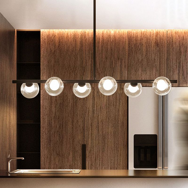Lumirel Pendant Light Linear Bubble Glass