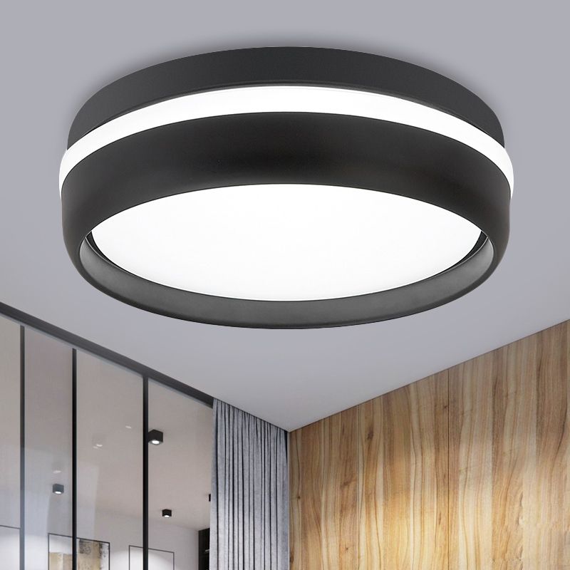 Lenior Ceiling Light Black Round