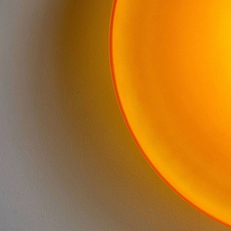 Solven Ceiling Light Drum-Shaped Glass