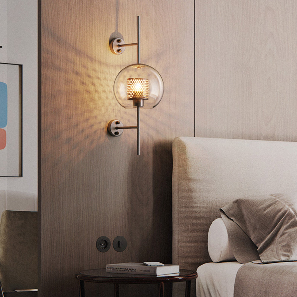 Seniq Industrial Classy Global Clear Glass Wall Lamp