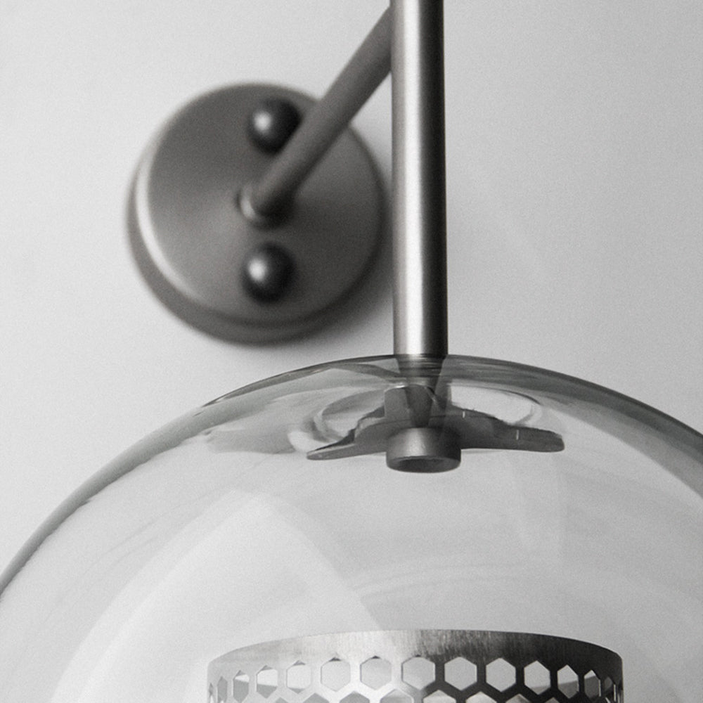 Seniq Industrial Classy Global Clear Glass Wall Lamp