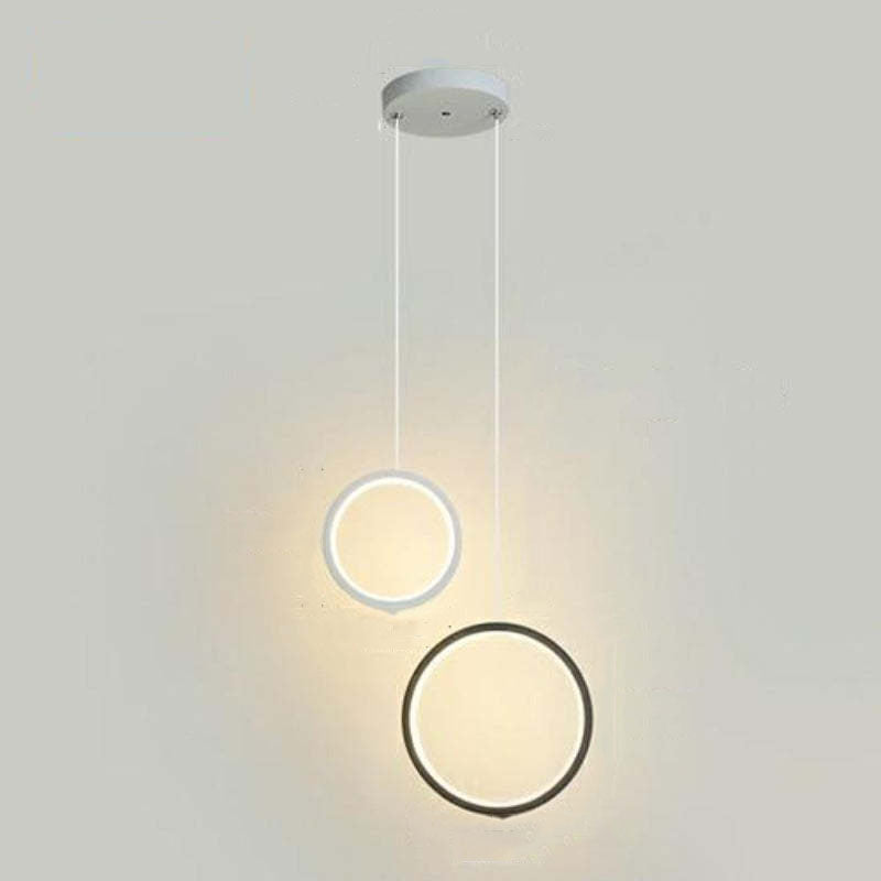 Kori Modern LED Pendant Light Black/White Living Room