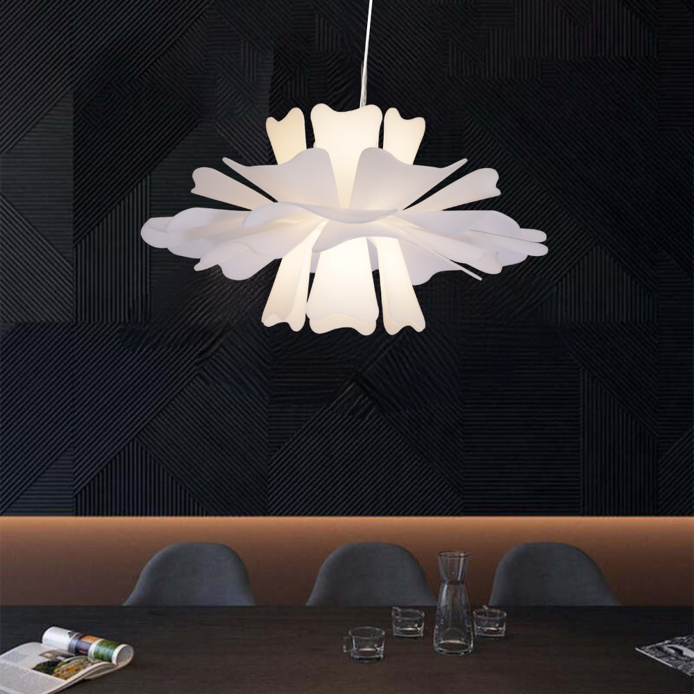 Eldor Elegant Flower Pendant Light White