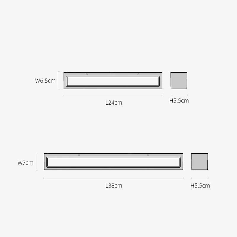 Davel LED Outdoor Wall Lamp, Black & White
