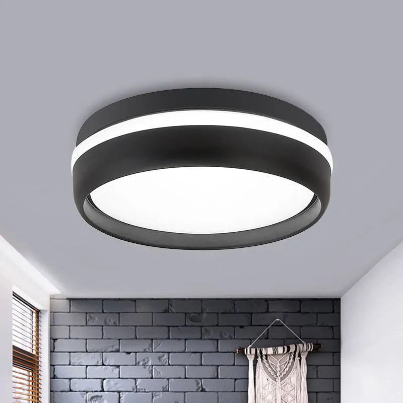 Lenior Ceiling Light Black Round