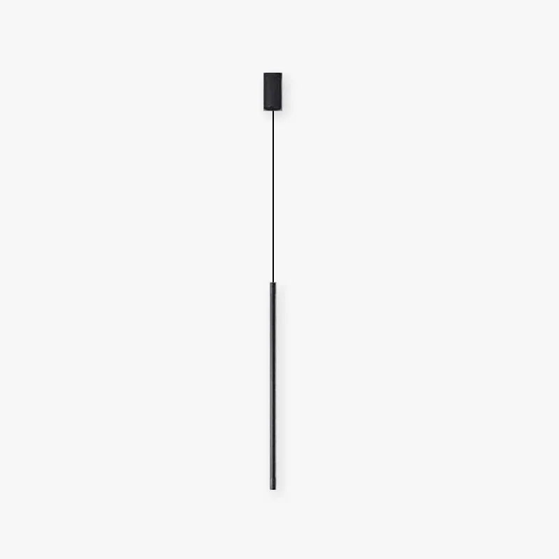 Tavix Minimalist Linear Pendant Light Bedside, Black