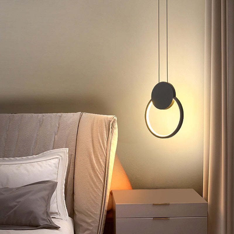 Kori Modern LED Pendant Light Black/White Living Room
