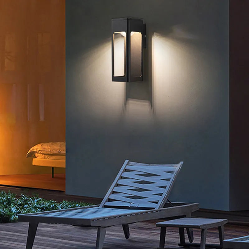 Teniq Modern Waterproof Minimalist Geometric Outdoor Wall Light