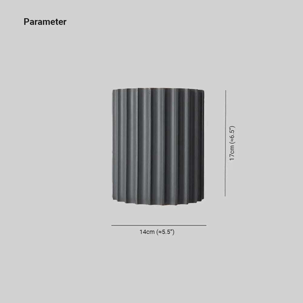 Orvian Wall Lamp Semi-cylindrical Resin