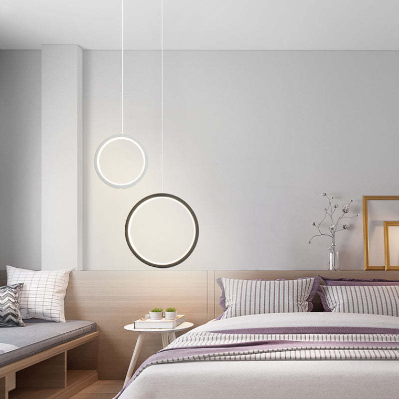 Kori Modern LED Pendant Light Black/White Living Room