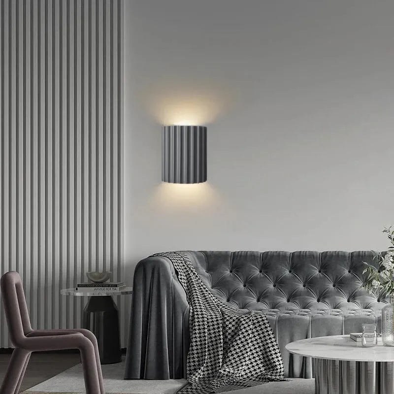 Orvian Wall Lamp Semi-cylindrical Resin