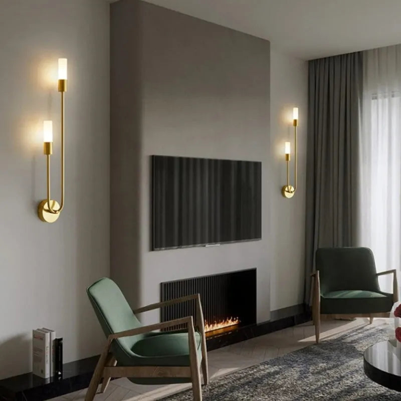 Nexor Modern Wall Sconce for Bedeside Gold 2 PCS
