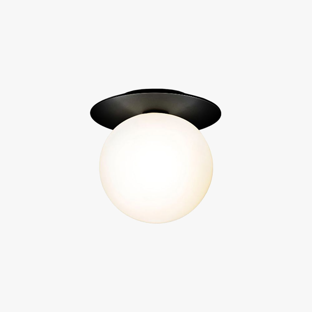 Lampa ścienna Arvion szykowna kula szklana  