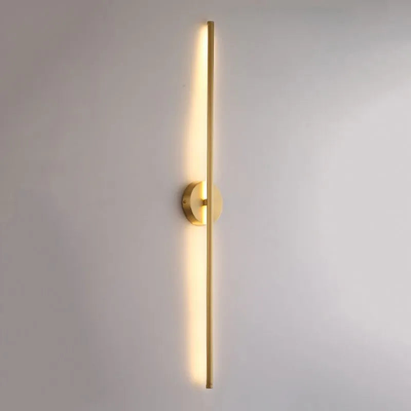Dorina Wall Lamp Modern Linear &Silica Gel Gold