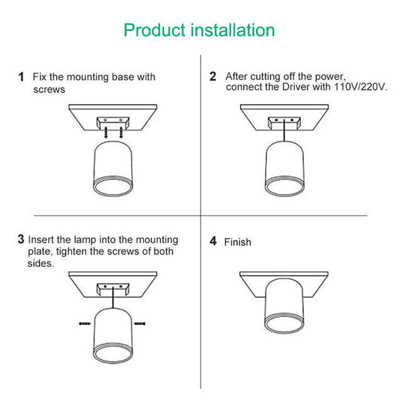 Luxin Cylindrical Flush Mount Ceiling Light