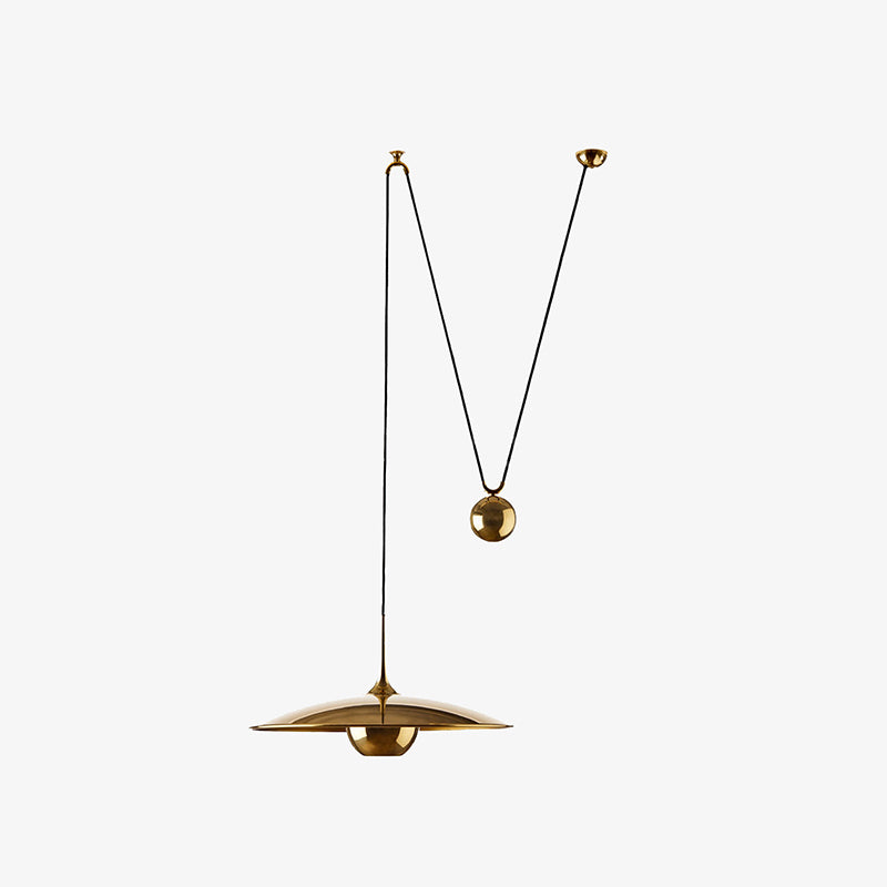 Kiren Minimalist Pendant Light, Gold