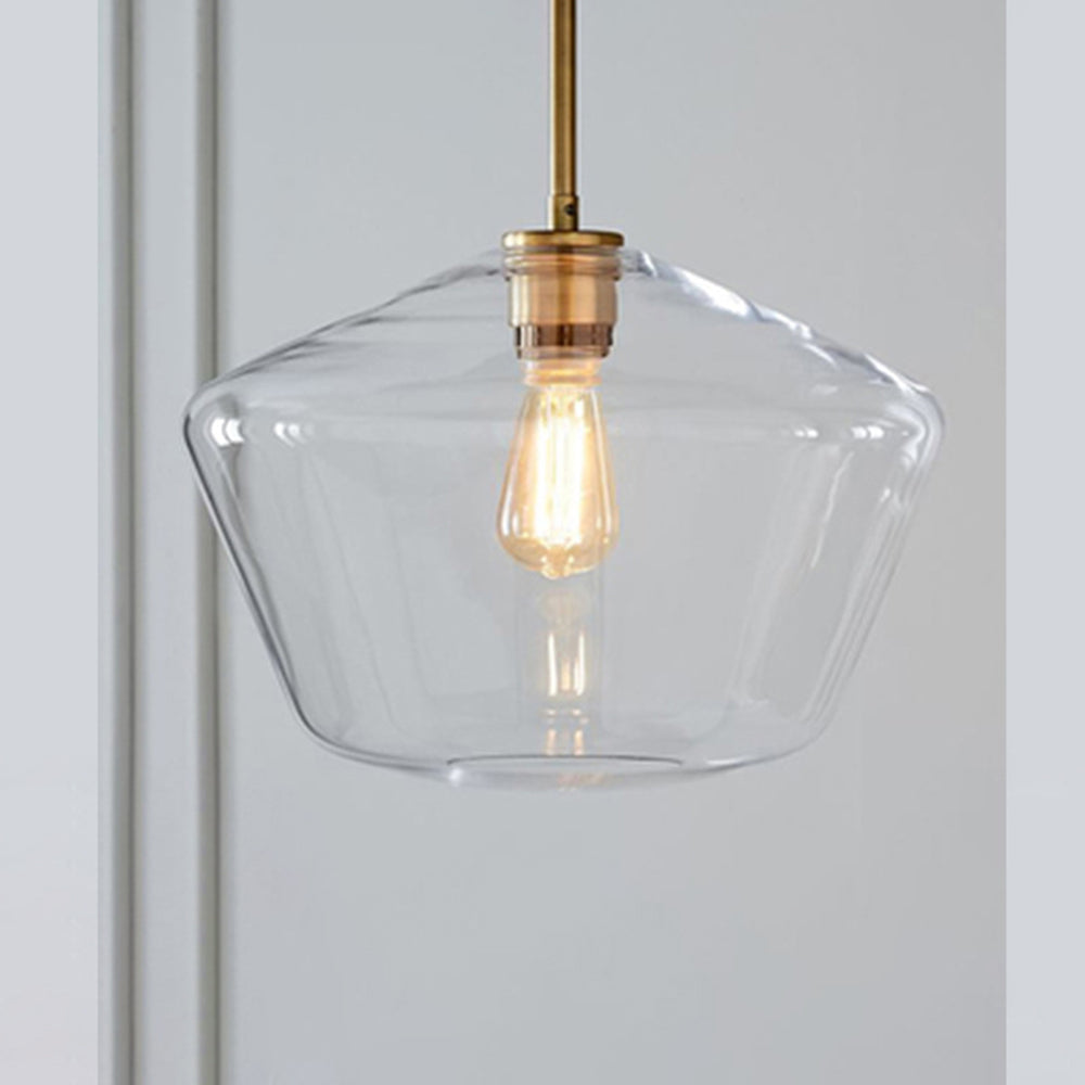 Virelo Pendant Light Glass Clear/Amber Diamond