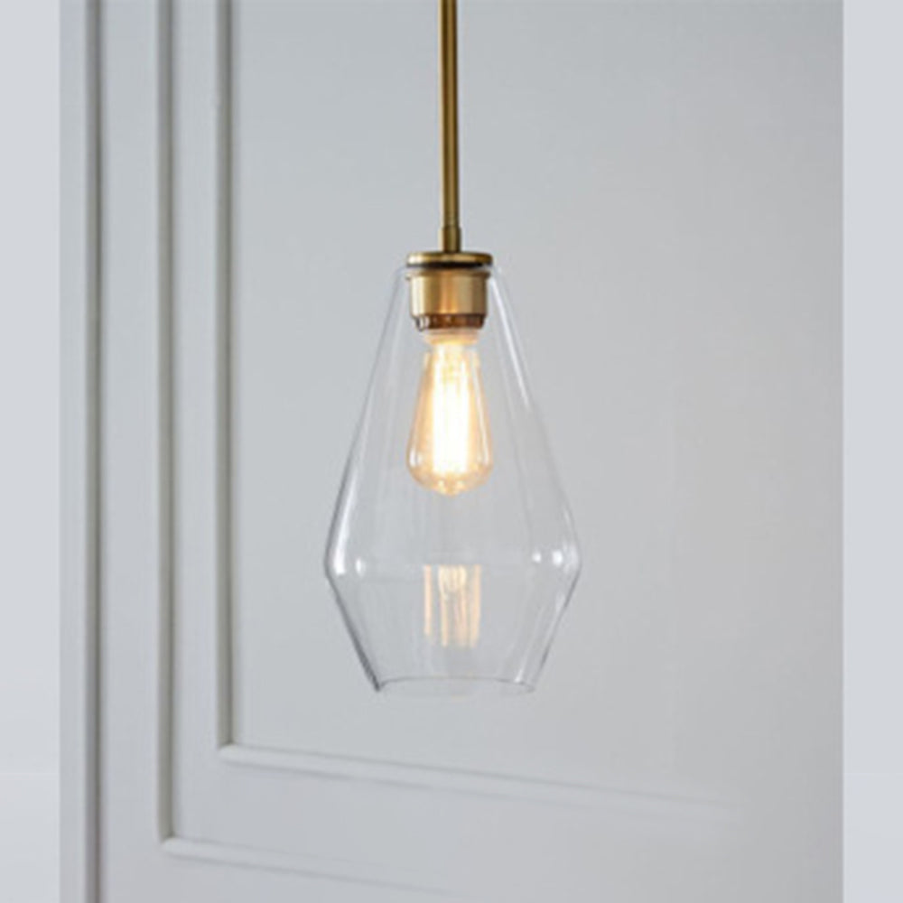 Virelo Pendant Light Glass Clear/Amber Diamond