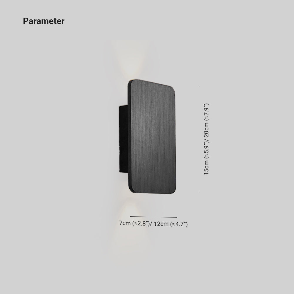 Norelin Wall Lamp Minimalist Rectangle Indoor