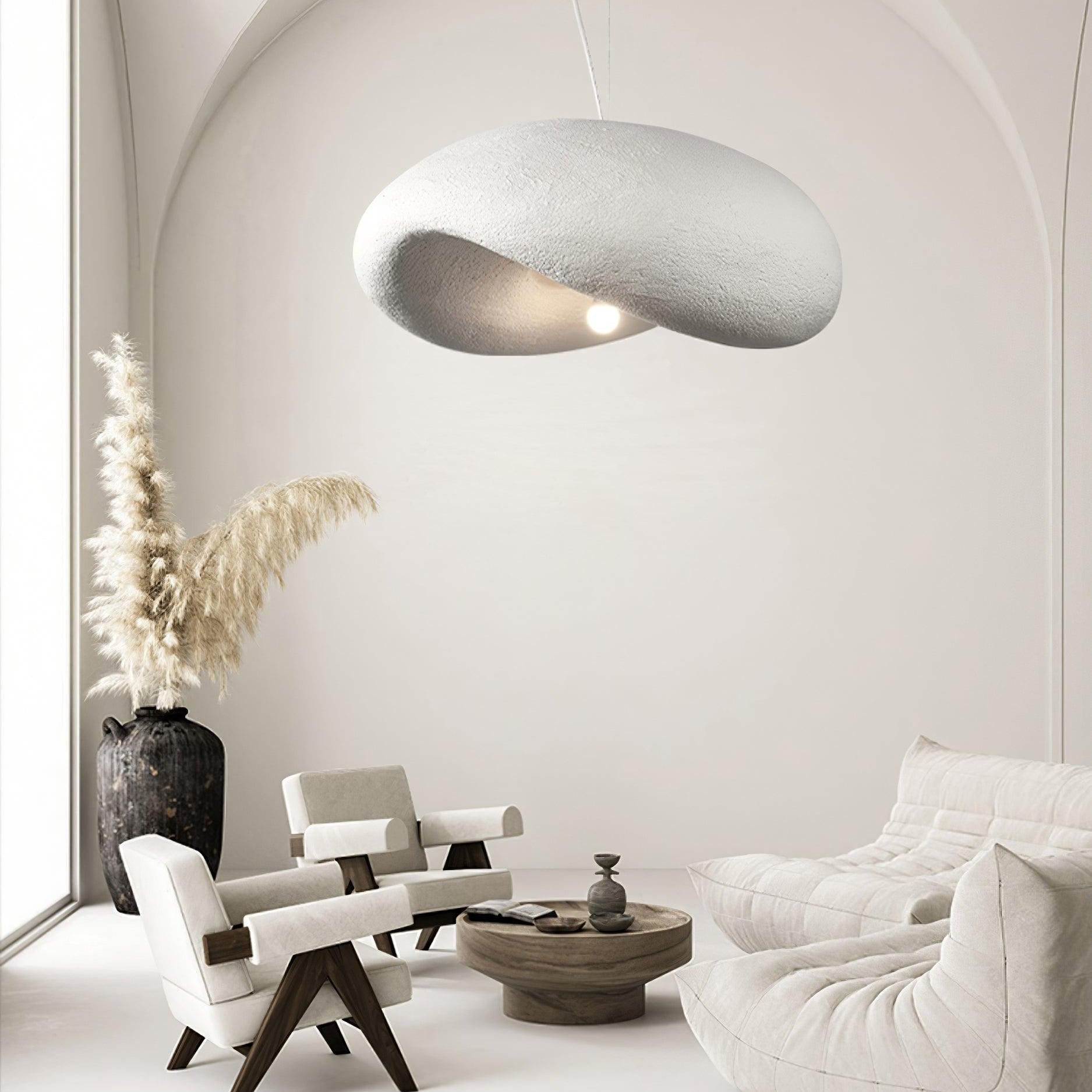 Nowoczesna lampa wisząca Cosmo w kształcie chmury w stylu Wabi Sabi