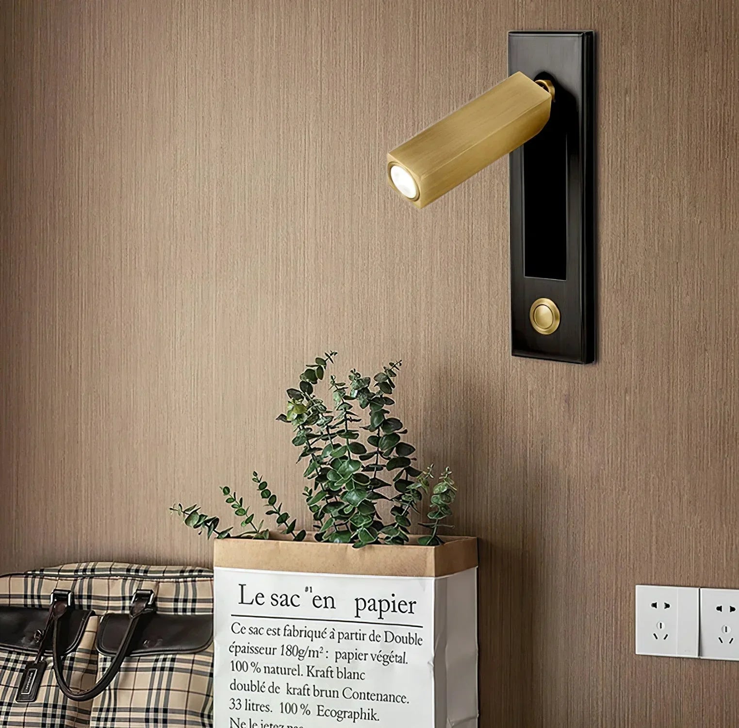 Noriel Wall Lamp Modern Rotatable Bedside Cylindrical
