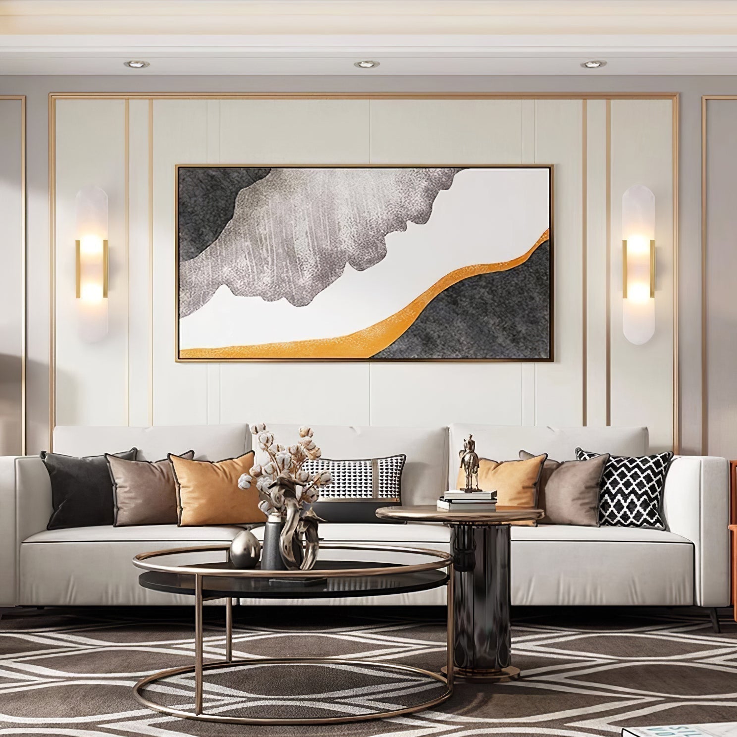 Corenil Wall Lamp Luxury Alabaster