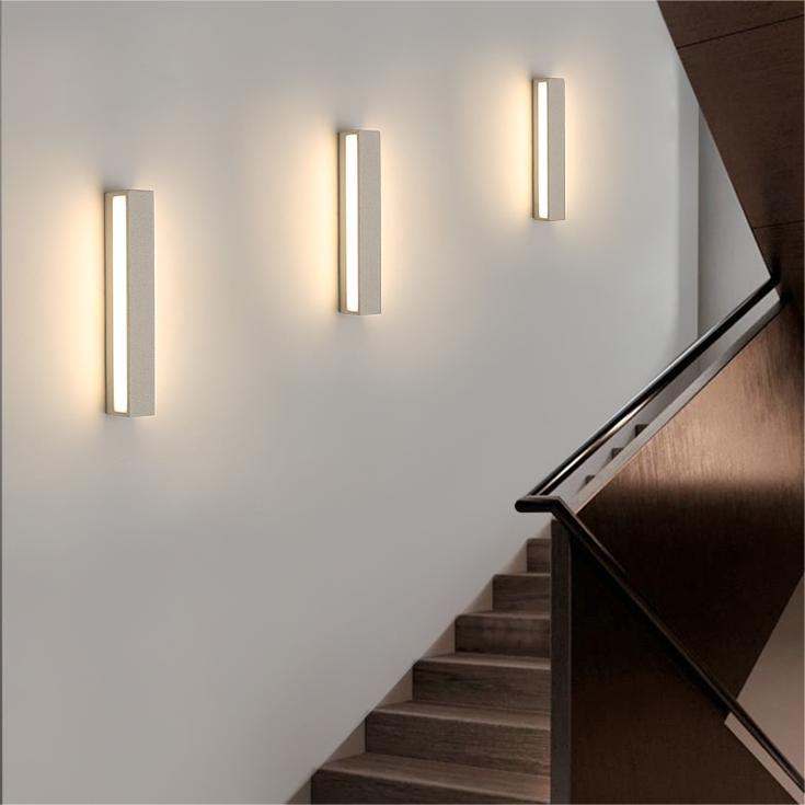 Davel LED Outdoor Wall Lamp, Black & White