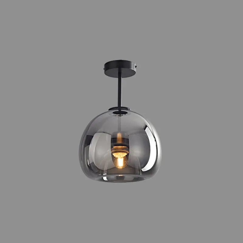 Laru Glass Semi-Flush Mount Ceiling Light/Pendant Light