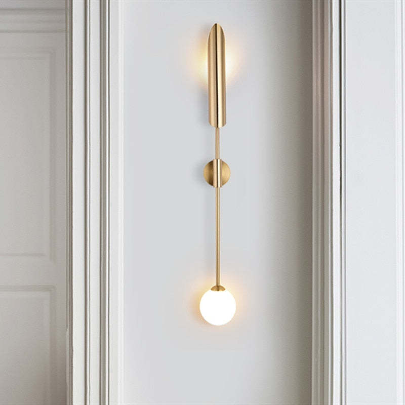 Zorva Wall Lamp Luxury Double-head Golden Scabbard