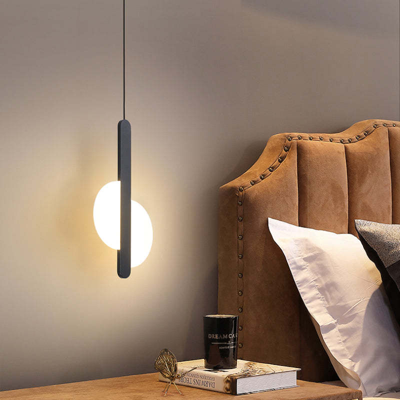 Kori Modern LED Pendant Light Black/White Living Room