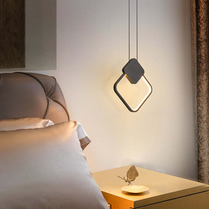 Kori Modern LED Pendant Light Black/White Living Room