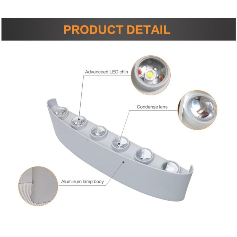 Nirex Wall Lamp Modern Rectangular Outdoor Water-wave