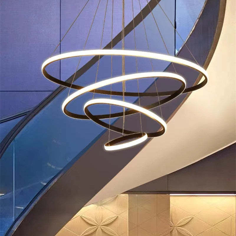 Tavonex Modern Ring Pendant Light, 2/3/4 Rings