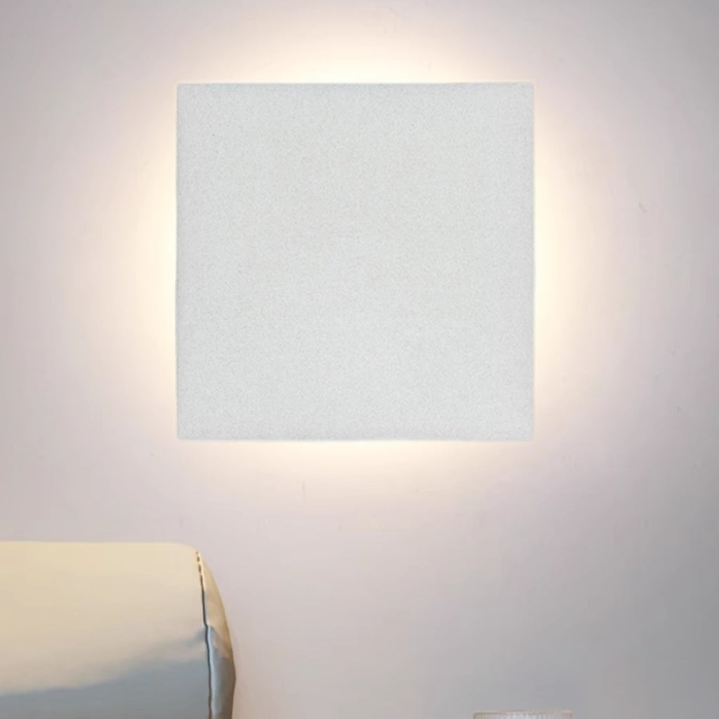 Dori Minimalist Round/Square Outdoor Wall Lamp LED, Black/White