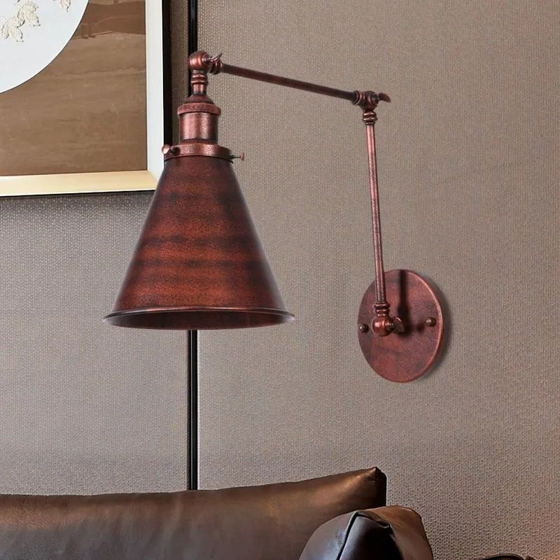 Calven Wall Lamp Vintage Adjustable Living Room