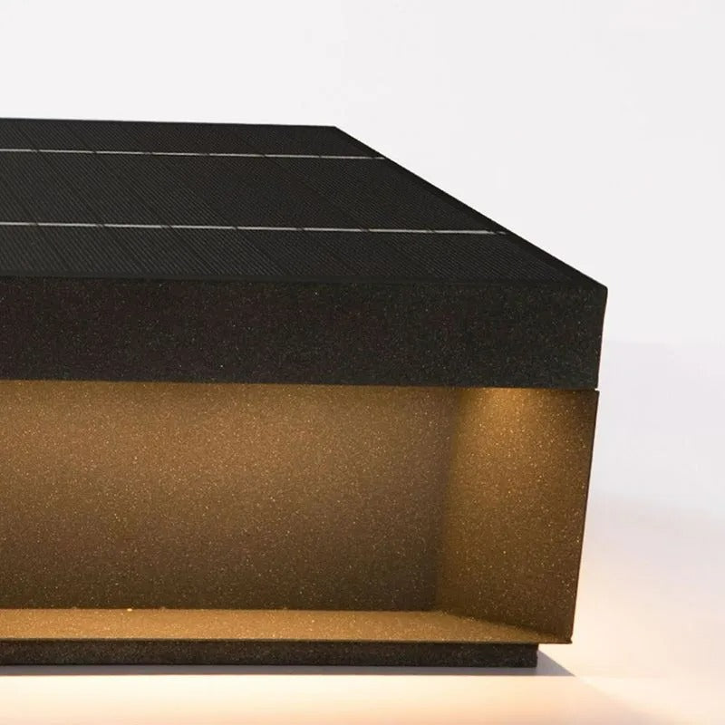 Lenovae Post Lamps Outdoor Modern Square Solar