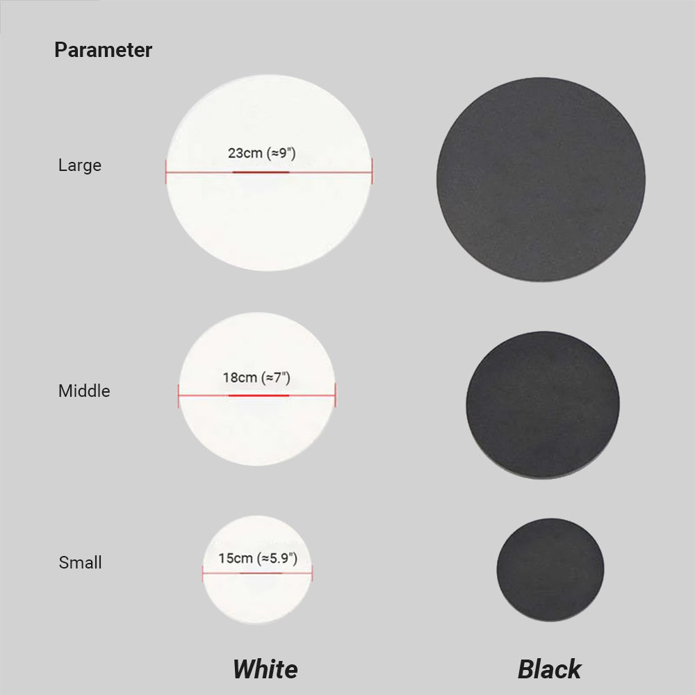 Dori Minimalist Round/Square Outdoor Wall Lamp LED, Black/White